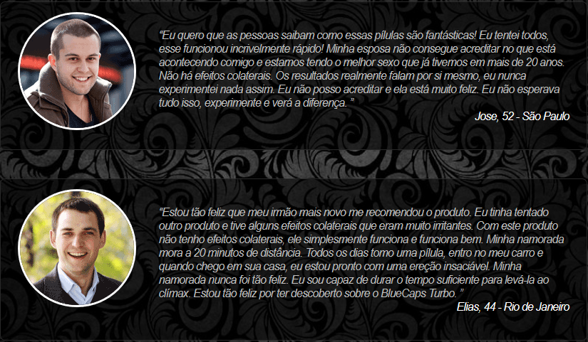 Depoimentos BlueCaps Turbo